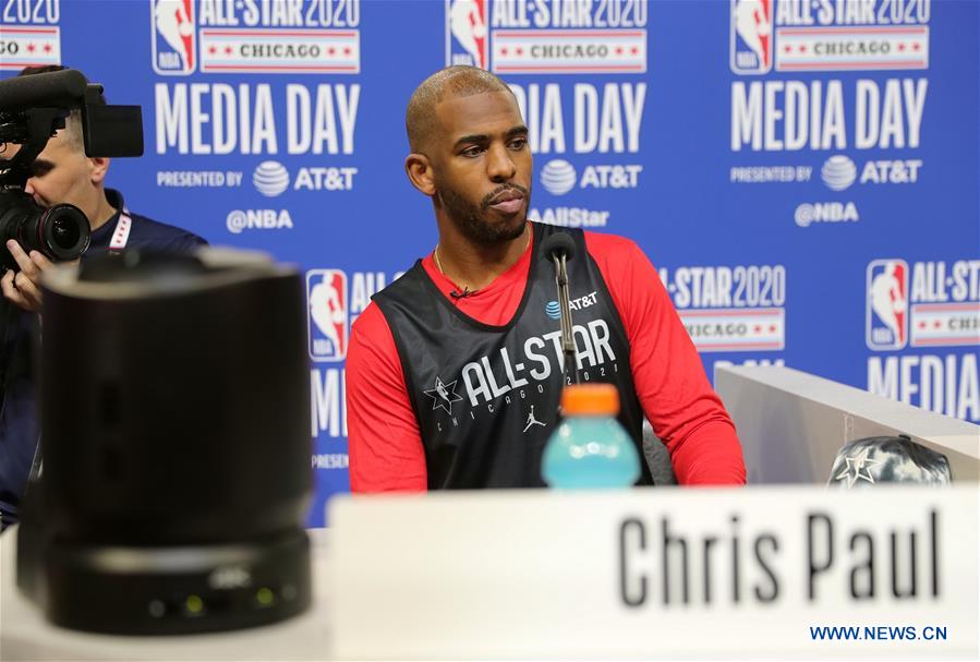 (SP)U.S.-CHICAGO-NBA-ALL STAR 2020-FIGHT AGAINST VIRUS