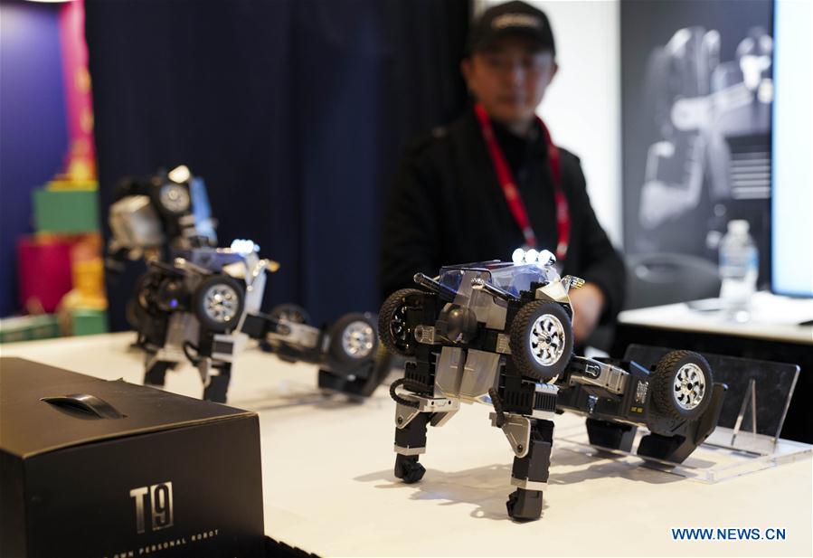 U.S.-NEW YORK-TOY FAIR-PROGRAMMABLE ROBOT-CHINESE TECH STARTUP