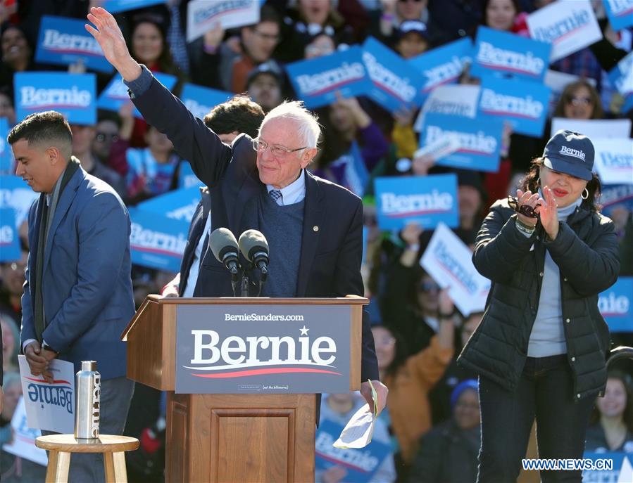 U.S.-CHICAGO-PRESIDENTIAL ELECTION-BERNIE SANDERS-RALLY