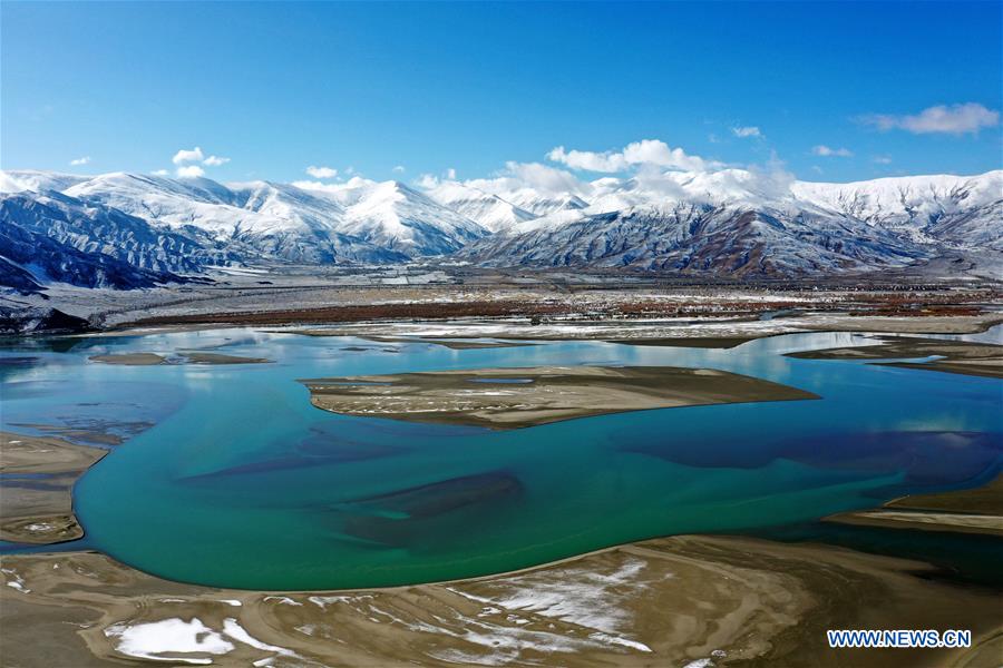 CHINA-TIBET-YARLUNG ZANGBO RIVER-SNOW SCENERY (CN)