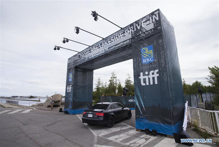 enters a drive-in location during the 2020 toronto international