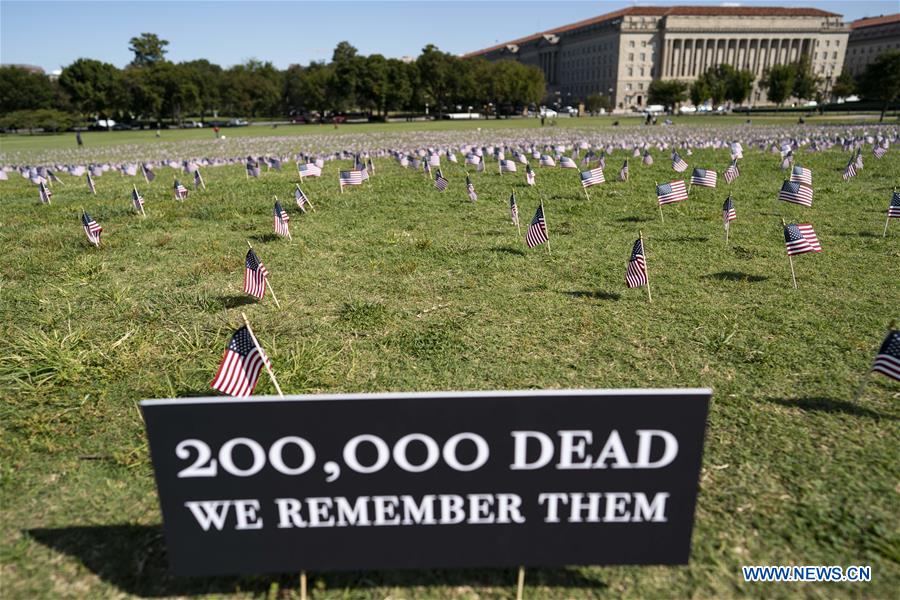 U.S.-WASHINGTON, D.C.-COVID-19-DEATHS-200,000-COVID MEMORIAL PROJECT