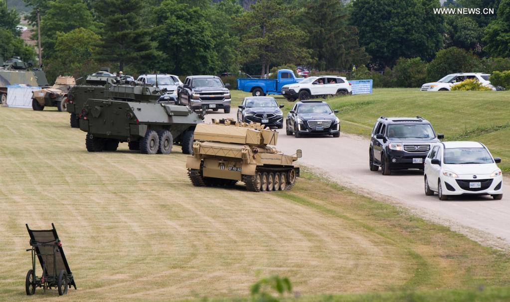 2021 Mega Wheels DriveThru event held in Ontario, Canada Xinhua