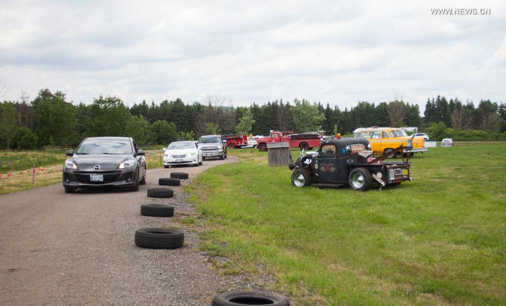 2021 Mega Wheels DriveThru event held in Ontario, Canada Xinhua