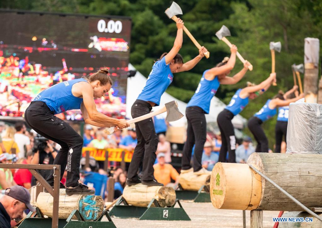 61st Lumberjack World Championships held in Wisconsin, U.S. Xinhua English.news.cn