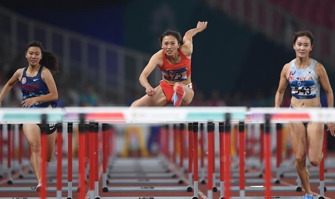 In pics: women's 100m hurdles qualification at Asian Games 2018