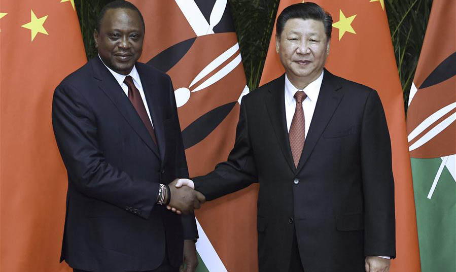 Xi meets Kenyan president