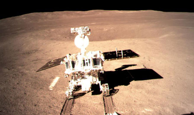 China's new lunar rover leaves first "footprint" on moon's far side