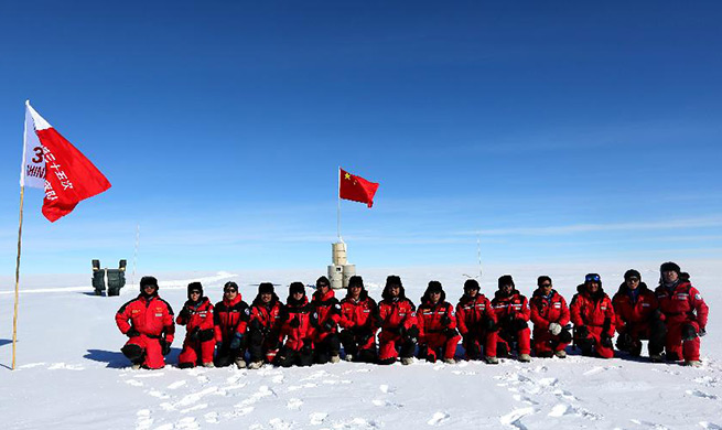 In pics: China's 35th Antarctic expedition team at Dome A area