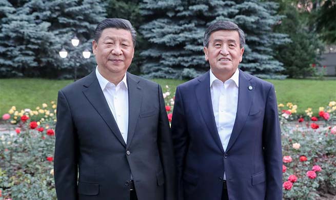 Chinese, Kyrgyz presidents pledge to promote bilateral ties