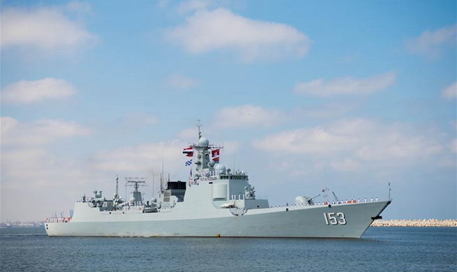 Chinese missile destroyer "Xi'an" makes technical stop in Egypt's Alexandria