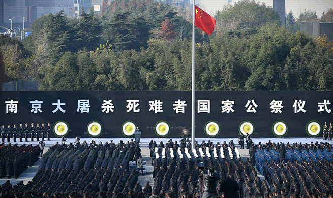 Xinhua Headlines: China holds national memorial ceremony for Nanjing Massacre victims
