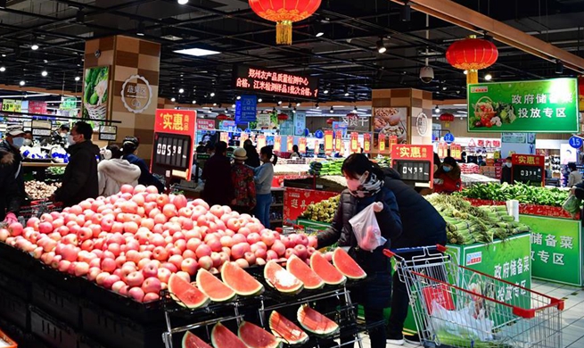 Supply of daily necessities remains steady in major Chinese cities amid coronavirus outbreak
