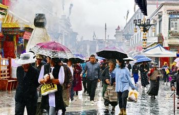Rainfall hits China's Tibet