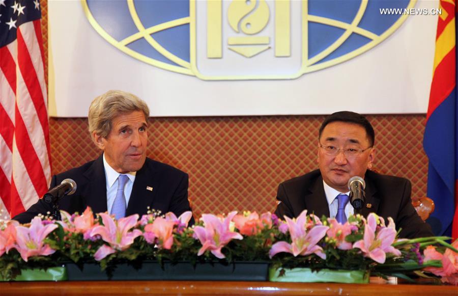 MONGOLIA-U.S.-KERRY-VISIT