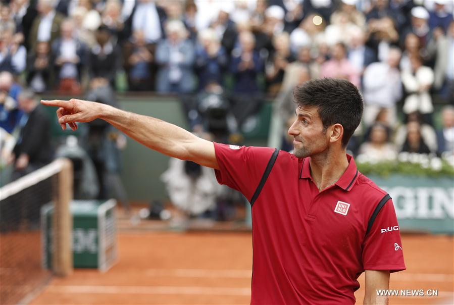 (SP) FRANCE-PARIS-TENNIS-ROLAND GARROS 2016-MEN'S SINGLES-FINAL