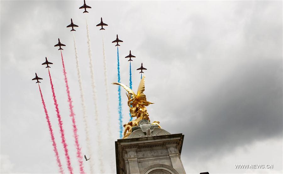 BRITAIN-LONDON-ROYAL-QUEEN-BIRTHDAY CELEBRATION