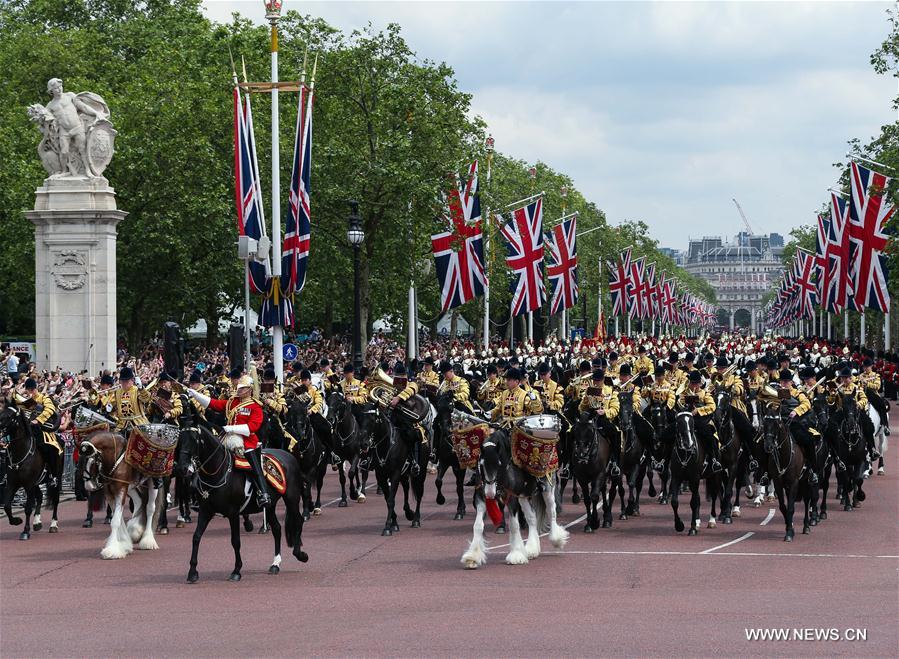 BRITAIN-LONDON-ROYAL-QUEEN-BIRTHDAY CELEBRATION