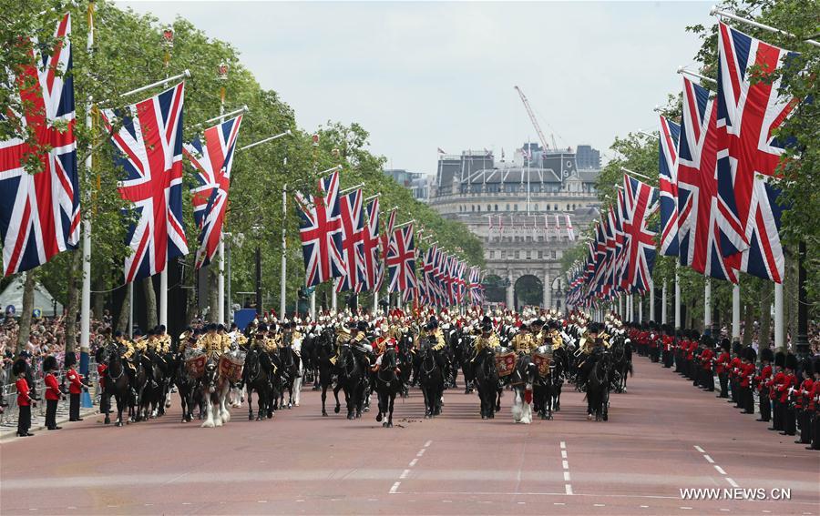 BRITAIN-LONDON-ROYAL-QUEEN-BIRTHDAY CELEBRATION