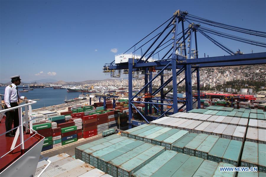 GREECE-PIRAEUS PORT-COSCO-VESSEL-PANAMA CANAL