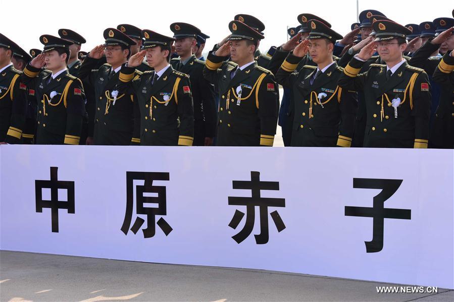 CHINA-ZHENGZHOU-CHINESE UN PEACEKEEPER-MOURNING (CN)