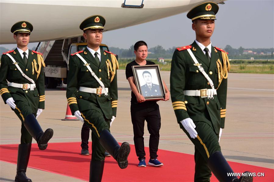 CHINA-ZHENGZHOU-CHINESE UN PEACEKEEPER-MOURNING (CN)