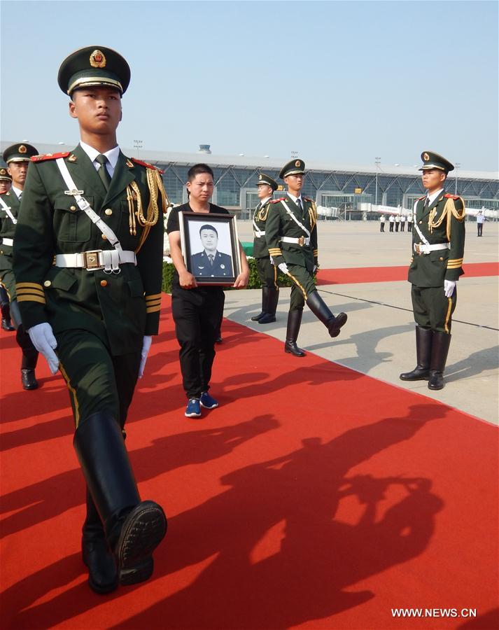 CHINA-ZHENGZHOU-CHINESE UN PEACEKEEPER-MOURNING (CN) 