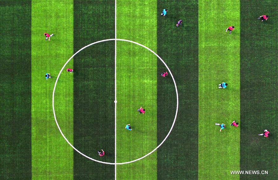 #CHINA-HUBEI-ENSHI-JUVENILE FOOTBALL GAME (CN)