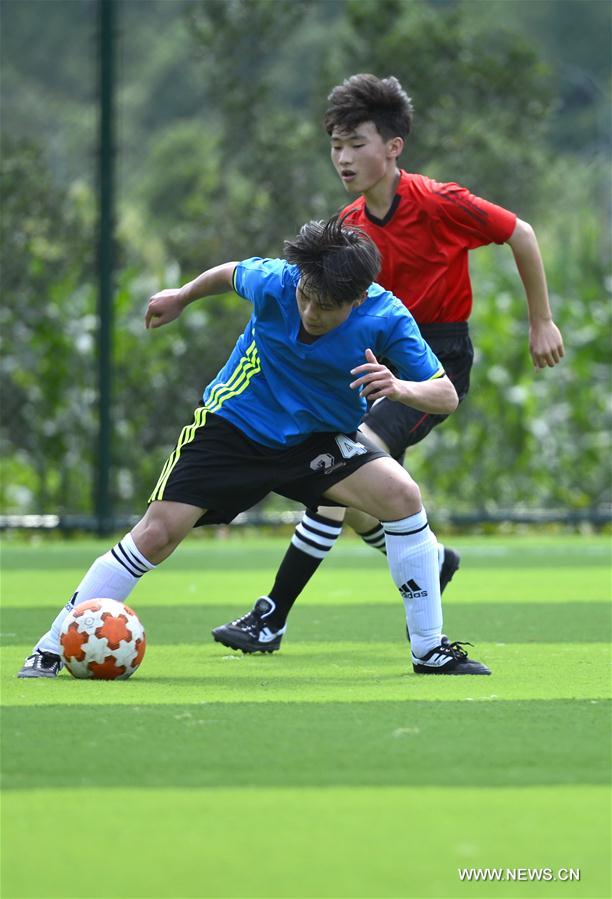 #CHINA-HUBEI-ENSHI-JUVENILE FOOTBALL GAME (CN)