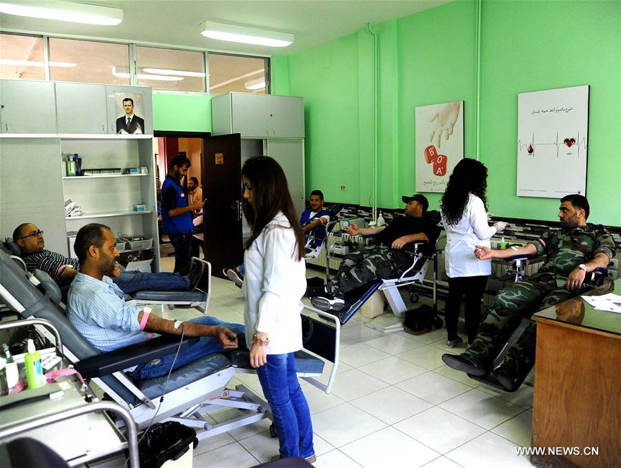 SYRIA-DAMASCUS-WORLD BLOOD DONOR DAY