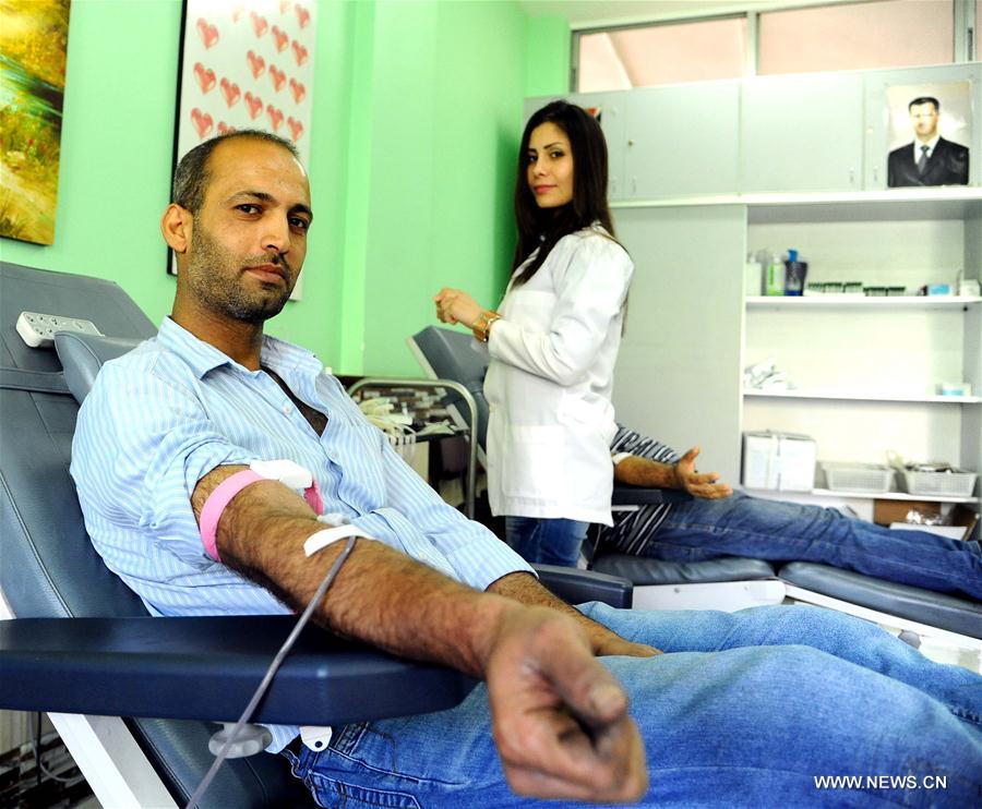 SYRIA-DAMASCUS-WORLD BLOOD DONOR DAY