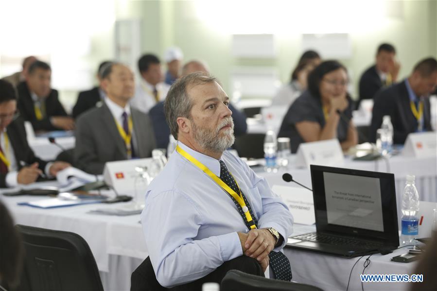 Experts from 20 countries and international organizations take part in the 'International cooperation to counter the terrorist and extremist organizations activities in the development of modern communication technologies' international conference in Issky Kul oblast, Kyrgyzstan, on June 16, 2016.