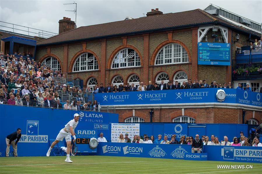 (SP)BRITAIN-LONDON-TENNIS-AEGON CHAMPIONSHIPS-MURRAY VS BEDENE