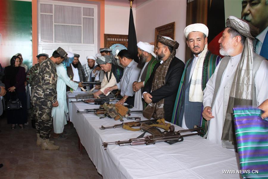 AFGHANISTAN-JAWZJAN-TALIBAN-SURRENDER CEREMONY