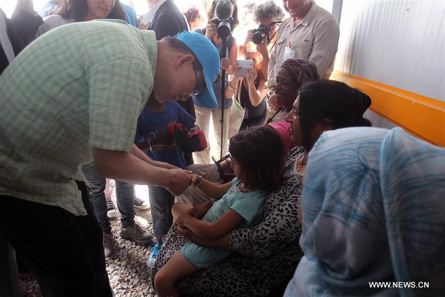 GREECE-UN-BAN KI-MOON-VISIT