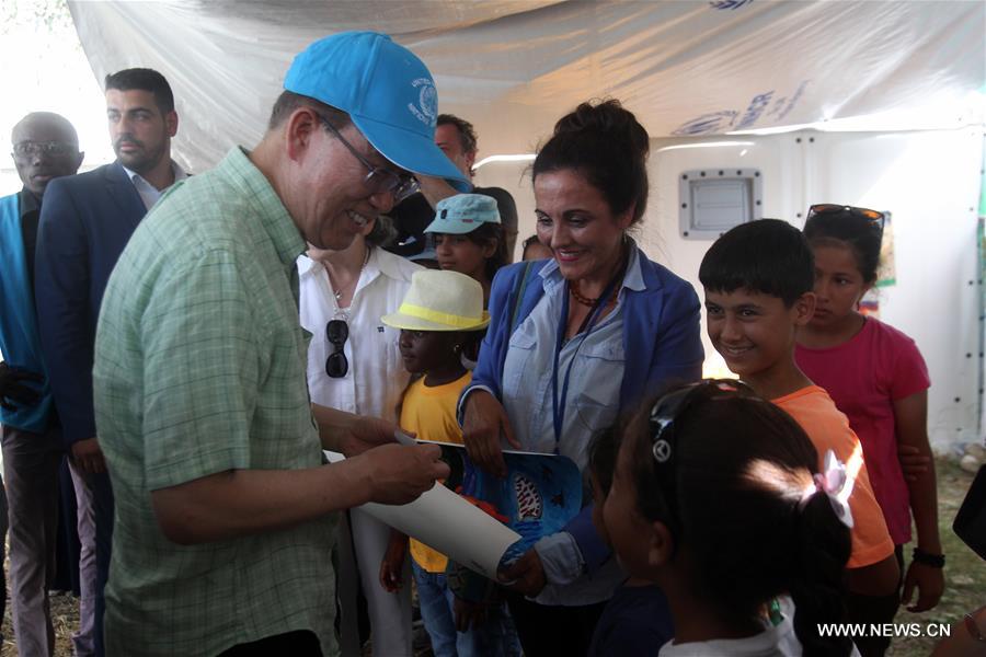 GREECE-UN-BAN KI-MOON-VISIT