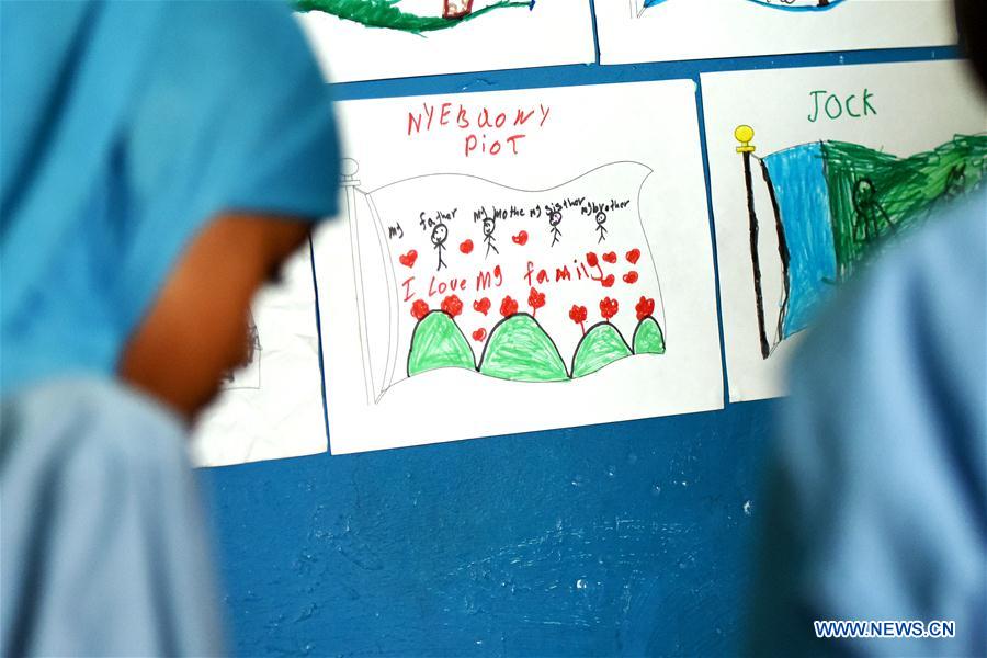 Children have a class at African Hope Learning Center in Cairo, Egypt on June 20, 2016. Children have a class at African Hope Learning Center in Cairo, Egypt on June 20, 2016.
