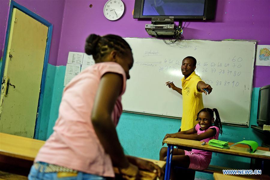 Children have a class at African Hope Learning Center in Cairo, Egypt on June 20, 2016. Children have a class at African Hope Learning Center in Cairo, Egypt on June 20, 2016.