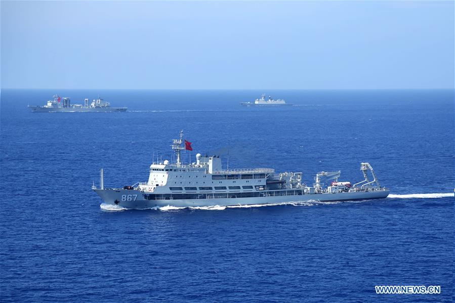 WEST PACIFIC OCEAN-CHINA-U.S.-NAVAL FLEET-DRILLS