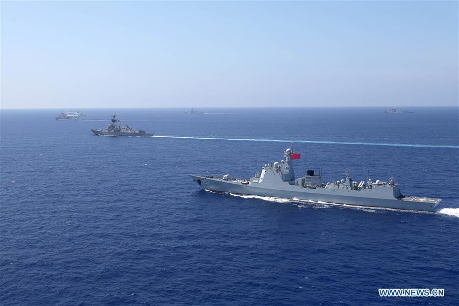 WEST PACIFIC OCEAN-CHINA-U.S.-NAVAL FLEET-DRILLS