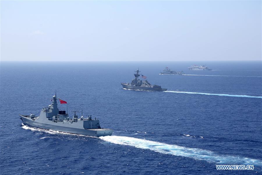WEST PACIFIC OCEAN-CHINA-U.S.-NAVAL FLEET-DRILLS
