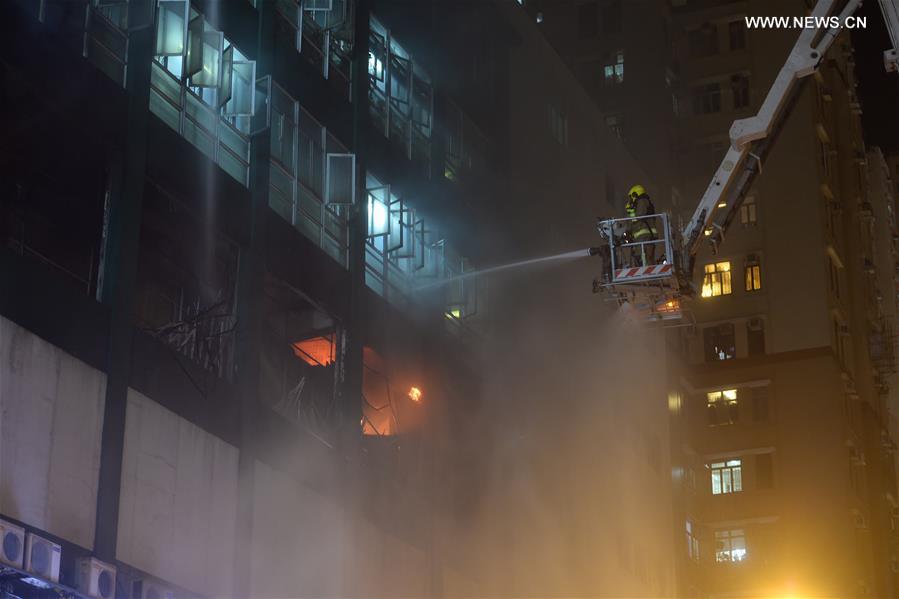 CHINA-HONG KONG-INDUSTRIAL PARK-FIRE (CN)
