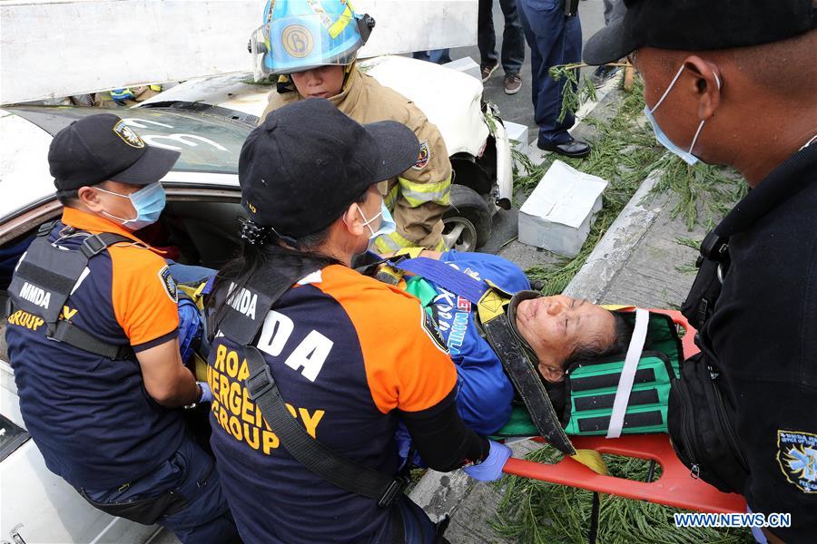 PHILIPPINES-MAKATI CITY-EARTHQUAKE DRILL