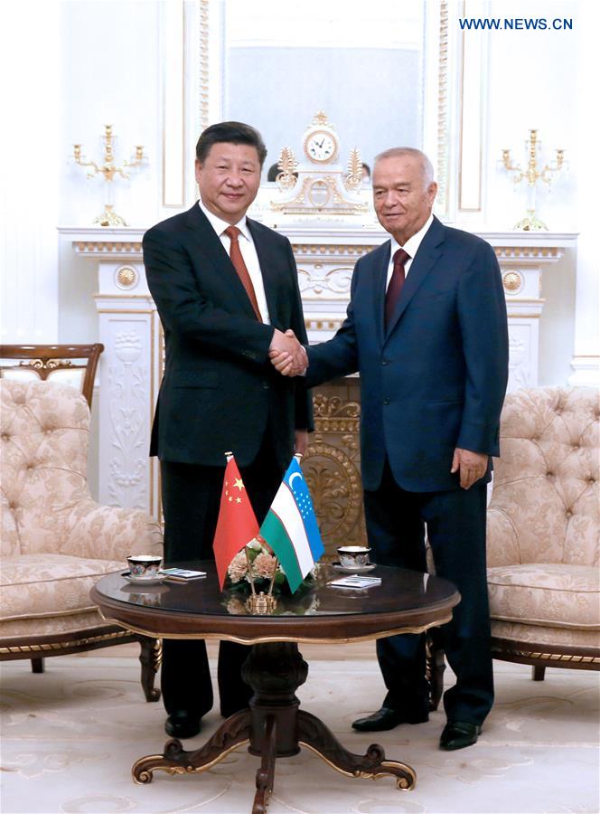 UZBEKISTAN-CHINA-XI JINPING-ISLAM KARIMOV-TALKS