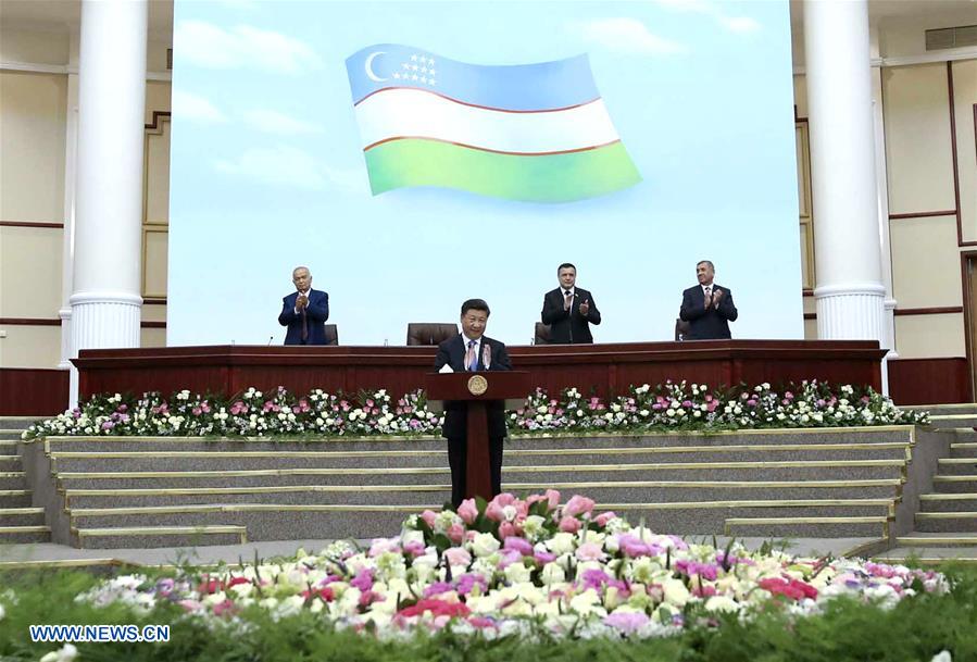 UZBEKISTAN-CHINA-XI JINPING-PARLIAMENT-SPEECH