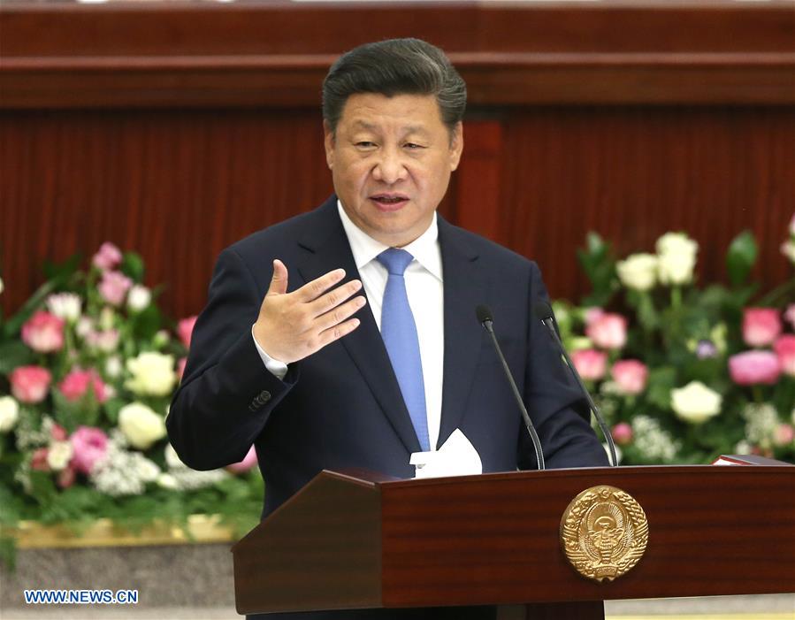 UZBEKISTAN-CHINA-XI JINPING-PARLIAMENT-SPEECH