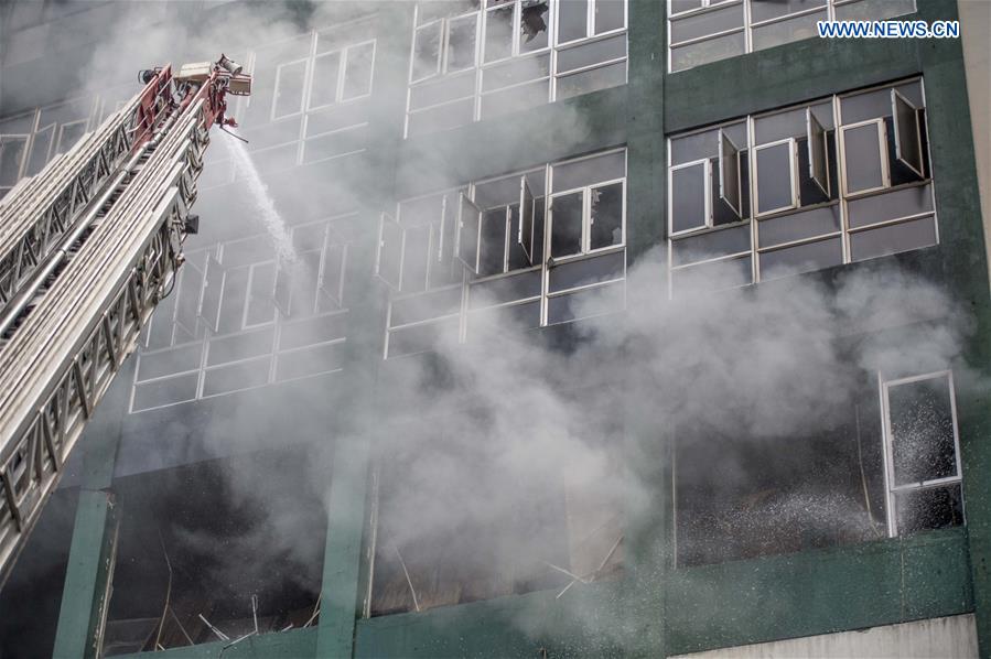 CHINA-HONG KONG-INDUSTRIAL BUILDING-FIRE (CN) 