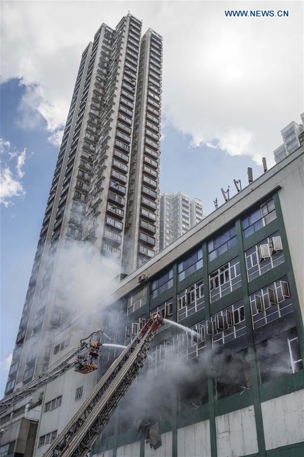 CHINA-HONG KONG-INDUSTRIAL BUILDING-FIRE (CN) 