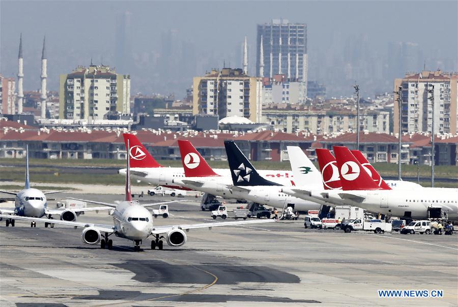 Photo taken by a mobile device on June 28, 2016 shows the Ataturk Airport terminal building in Istanbul, Turkey.