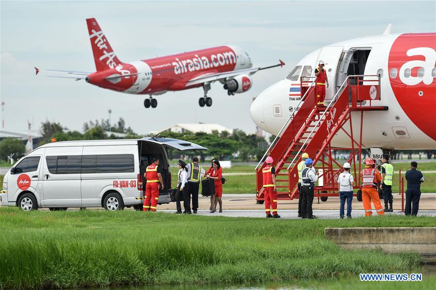 THAILAND-BANGKOK-AIRCRAFT-EMERGENCY-DRILL